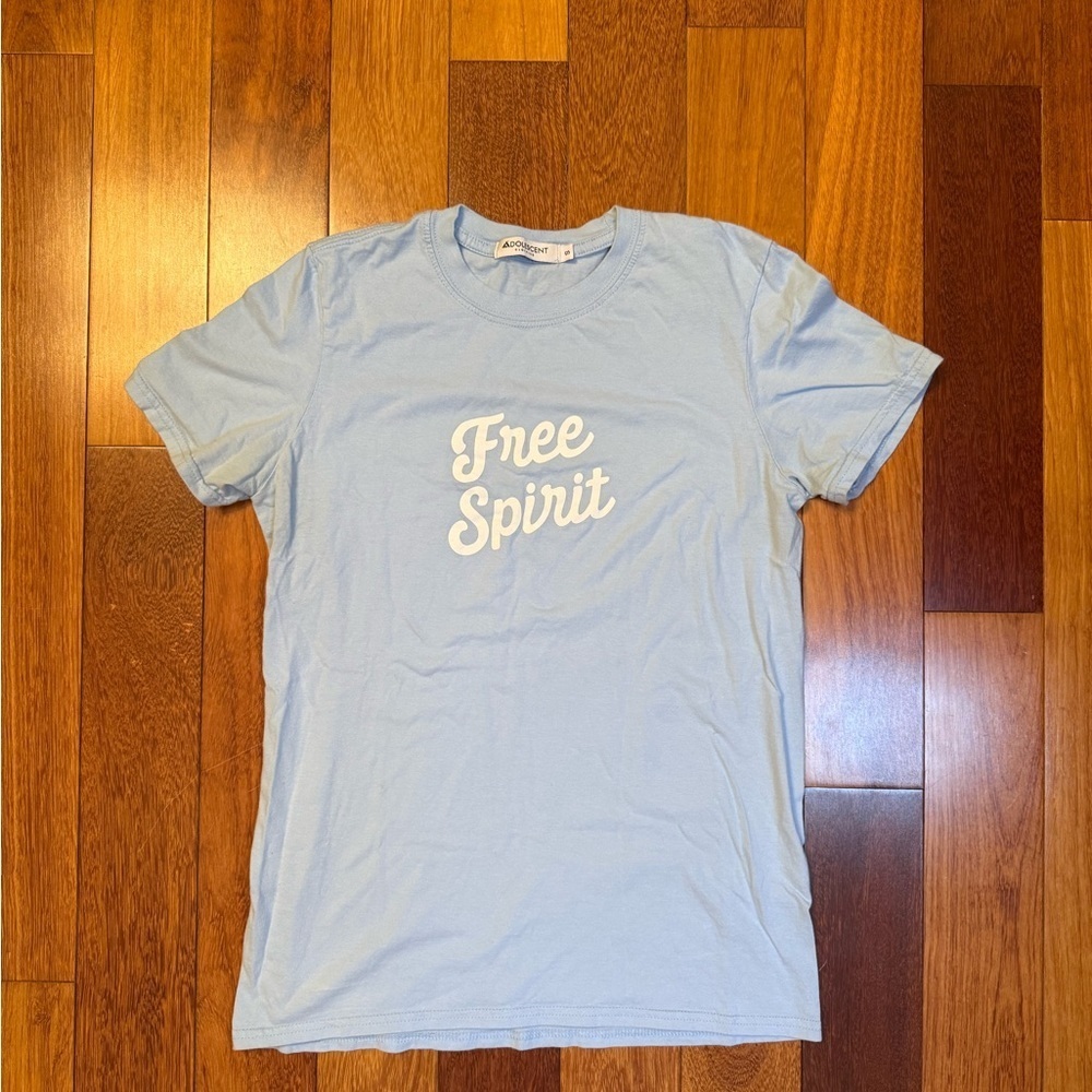 Adolescent Clothing | Light Blue 'Free Spirit' T-Shirt Size Small